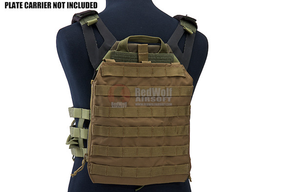 Crye Precision (By ZShot) AVS / JPC Zip-On Molle Back Panel (M Size / Coyote Brown)