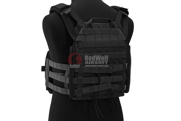 Crye Precision (By ZShot) Jumpable Plate Carrier JPC 2.0 w/ Flat M4 Molle Front Flap (L Size / Black)