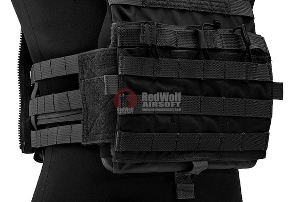 Crye Precision (By ZShot) Jumpable Plate Carrier JPC 2.0 w/ Flat M4 Molle Front Flap (L Size / Black)