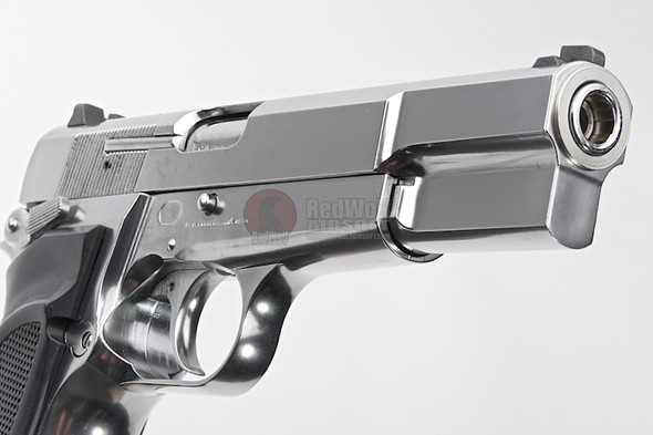 Tanaka Browning Hi-Power MK III Stainless GBB Airsoft Pistol