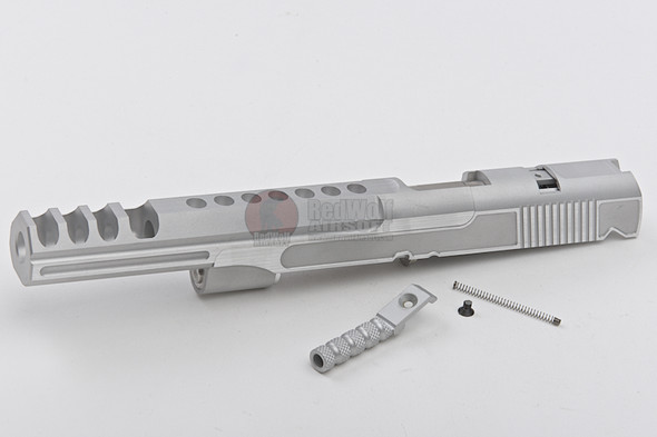 Gunsmith Bros Aluminum TWO TWO Open 7 inch for Tokyo Mauri Hi-Capa 5.1 GBB Pistol - Silver