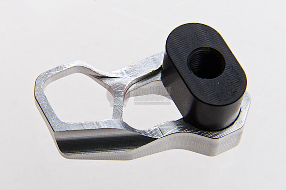 Guns Modify CNC Aluminum Magazine Release Extension for Tokyo Marui M4 MWS ACC XMR - Silver