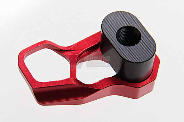 Guns Modify CNC Aluminum Magazine Release Extension for Tokyo Marui M4 MWS ACC XMR - Red