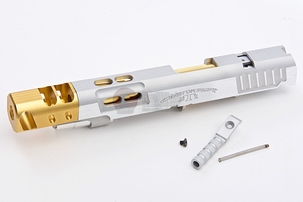 Gunsmith Bros STI DVC Steel Slide Set for Tokyo Marui Hi-Capa GBB Series - Silver