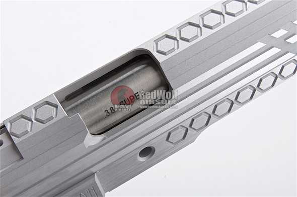 Gunsmith Bros CNC Aluminum Smoking Holes Open Slide Kit Set for Tokyo Marui Hi-Capa Series - Silver