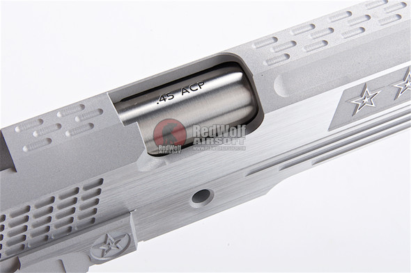 Gunsmith Bros CNC Aluminum STARS Standard Slide Kit Set for Tokyo Marui Hi-Capa Series - Silver