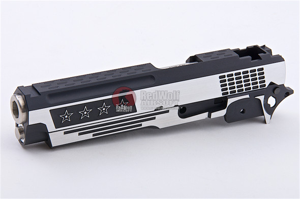 Gunsmith Bros CNC Aluminum STARS Standard Slide Kit Set for Tokyo Marui Hi-Capa Series - 2 Tone