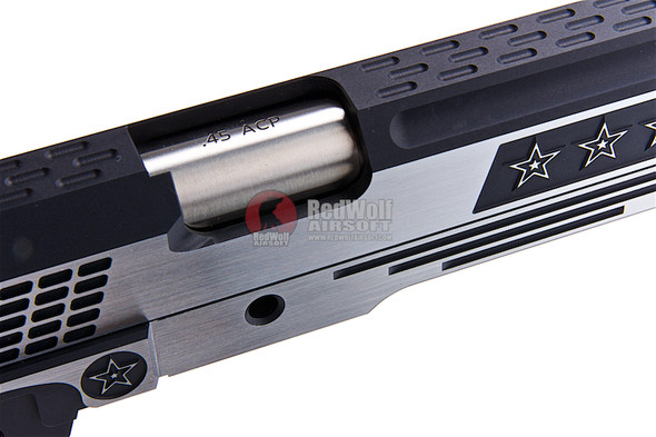 Gunsmith Bros CNC Aluminum STARS Standard Slide Kit Set for Tokyo Marui Hi-Capa Series - 2 Tone