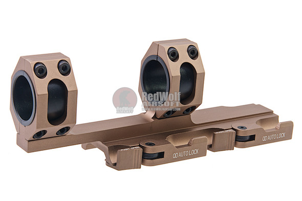Blackcat Airsoft 25/30 mm QD Extension Dual Scope Mount - TAN