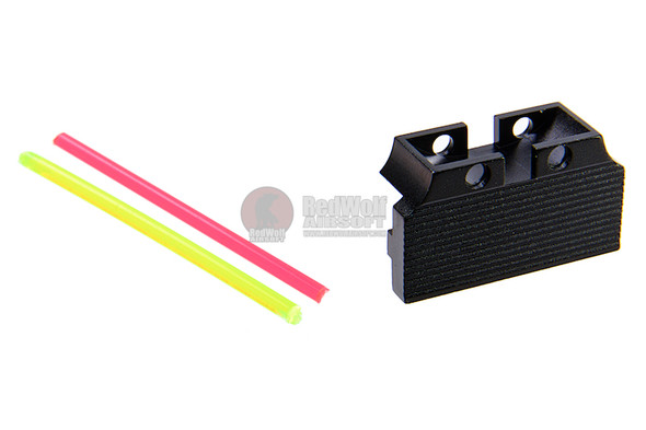 Dynamic Precision Tokyo Marui Hi Capa Fiber Optic Rear Sight (Aluminum, Back Plate only)