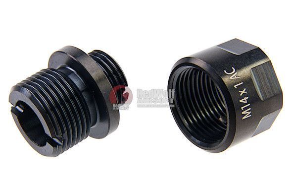 COWCOW Technology A01 Stainless Steel Silencer Adapter (11mm CW to 14mm CCW) - Black