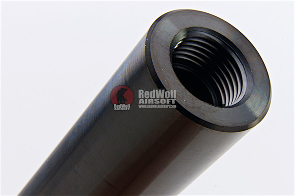 COWCOW Technology OB1 Stainless Steel Threaded Outer Barrel for Tokyo Marui Hi-Capa 5.1 GBB Series (.45 marking) - Black