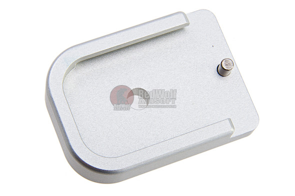 COWCOW Technology D01 Dottac Magazine Base for Tokyo Marui Hi-Capa GBB Magazine - Silver