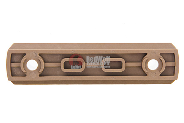 GK Tactical M-LOK Nylon 7 Picatinny Rail Sections (4pcs / Set) - Coyote Brown