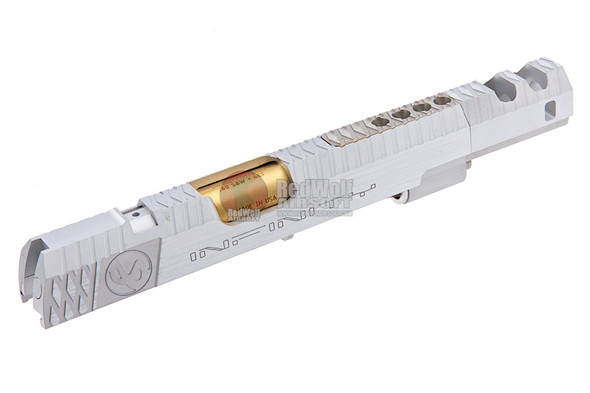 Gunsmith Bros CNC Aluminum IMM Rhombus Style Open Slide Set for Tokyo Hi-Capa Series - Silver