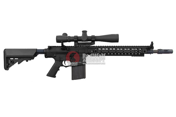 ARES SR25-M110K Airsoft M4 AEG Sniper - Black (Licensed by Knight's)
