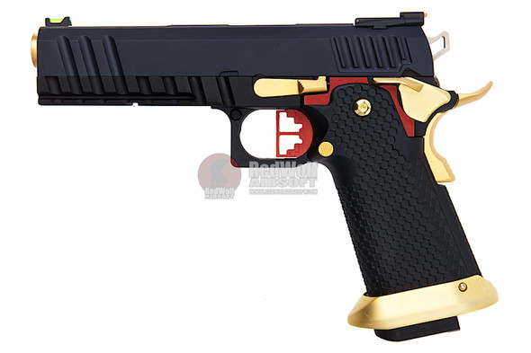 AW Custom HX20 Hi Capa GBB Airsoft Pistol - Black / Gold