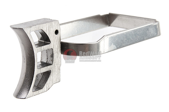 AW Custom Hi Capa Trigger Kit #0 for Tokyo Marui/WE/AW Hi Capa GBB Series (Curved Trigger) - Silver