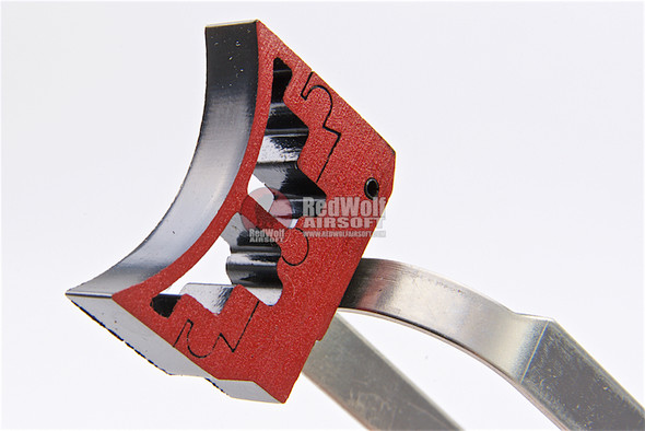 AW Custom Hi Capa Trigger Kit #1 for Tokyo Marui/WE/AW Hi Capa GBB Series (Curved Trigger) - Red