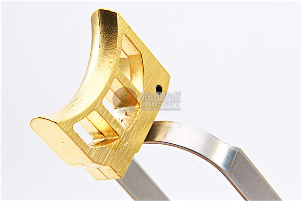 AW Custom Hi Capa Trigger Kit #0 for Tokyo Marui/WE/AW Hi Capa GBB Series (Curved Trigger) - Gold