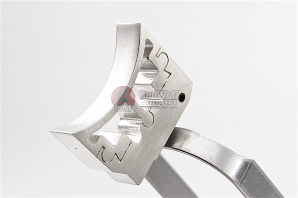 AW Custom Hi Capa Trigger Kit #1 for Tokyo Marui/WE/AW Hi Capa GBB Series (Curved Trigger) - Silver