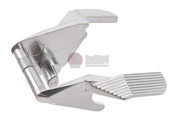 AW Custom Hi Capa Ambidextrous Thumb Safety (HX) for Tokyo Marui/WE/AW/KJ Hi Capa GBB Series - Silver