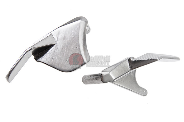 AW Custom Hi Capa Ambidextrous Thumb Safety (HX) for Tokyo Marui/WE/AW/KJ Hi Capa GBB Series - Silver