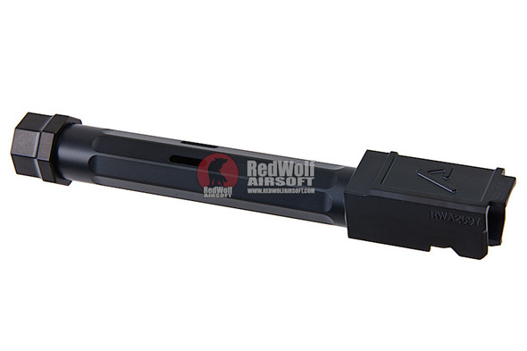 RWA Agency Arms Threaded Barrel Black Nitride for Tokyo Marui G17 Gen 3 GBB Airsoft Pistol