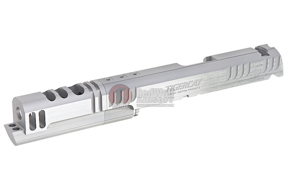 Gunsmith Bros CNC Aluminum Limcat Tigercat Open Slide Set for Tokyo Marui Hi-Capa 5.1 - Silver