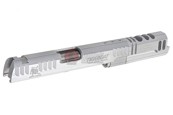 Gunsmith Bros CNC Aluminum Limcat Tigercat Open Slide Set for Tokyo Marui Hi-Capa 5.1 - Silver