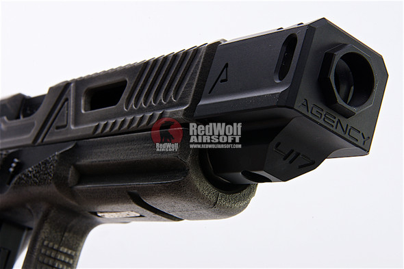 RWA Agency Arms 417 Compensator (Dual Port, 14mm CCW) - Black