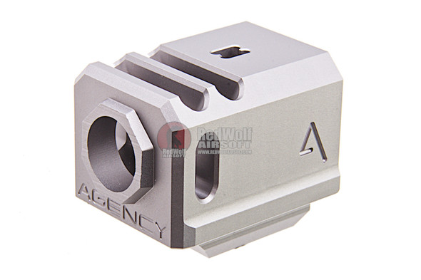RWA Agency Arms 417 Compensator (Dual Port, 14mm CCW) - Silver