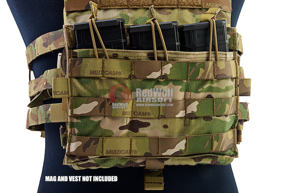 Crye Precision (By ZShot) AVS / JPC Molle Front Flap w/ Flat M4 Pouches (Multicam)