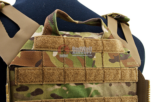 Crye Precision (By ZShot) Jumpable Plate Carrier JPC 2.0 w/ Flat M4 Molle Front Flap (M Size / Multicam)
