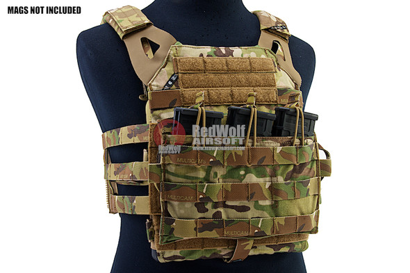 Crye Precision (By ZShot) Jumpable Plate Carrier JPC 2.0 w/ Flat M4 Molle Front Flap (L Size / Multicam)
