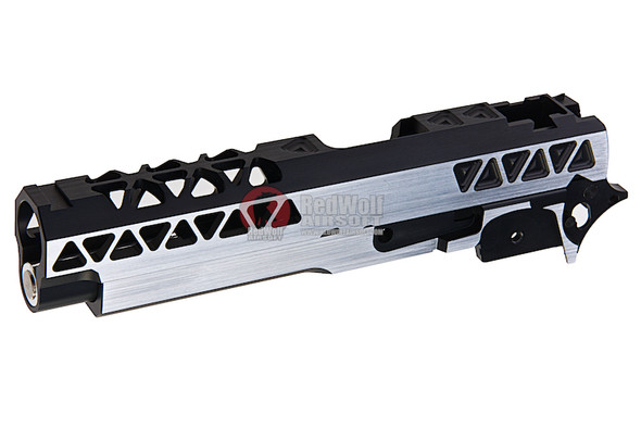 Gunsmith Bros Triangle Slide Set (Small R Cut w/ Frame & Guide Rod) for Tokyo Marui Hi-Capa GBB Series - 2 Tone