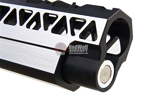 Gunsmith Bros Triangle Slide Set (Small R Cut w/ Frame & Guide Rod) for Tokyo Marui Hi-Capa GBB Series - 2 Tone
