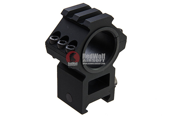 AIM-O Scope Mounts - Split (25.4mm-30mm with Top Rail) - Black