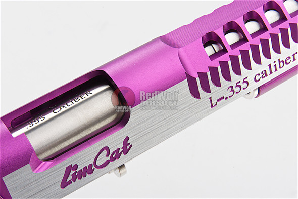 Gunsmith Bros CNC Aluminum Limited Razorcat Open Slide Set for Tokyo Marui Hi Capa 5.1 GBB - 2 Tone Purple