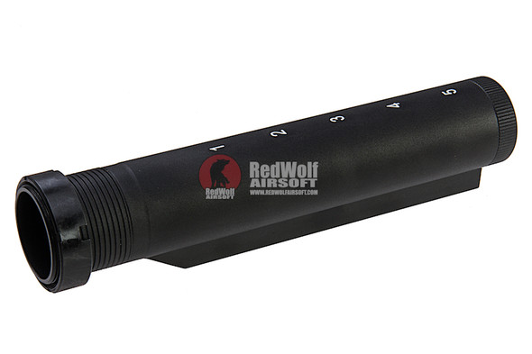 G&P Tokyo Marui M16 AEG Airsoft 5 Position Buffer Tube (Gen. 2) - Black