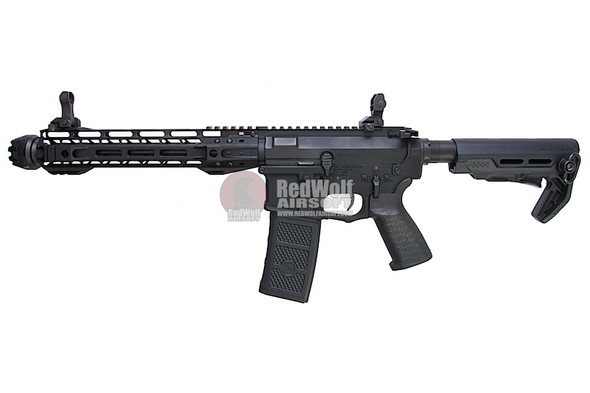 G&P Transformer Compact M4 Airsoft AEG with 12 inch QD Front Assembly Cutter Brake - Black