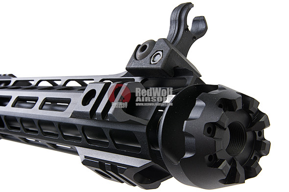 G&P Transformer Compact M4 Airsoft AEG with 12 inch QD Front Assembly Cutter Brake - Black