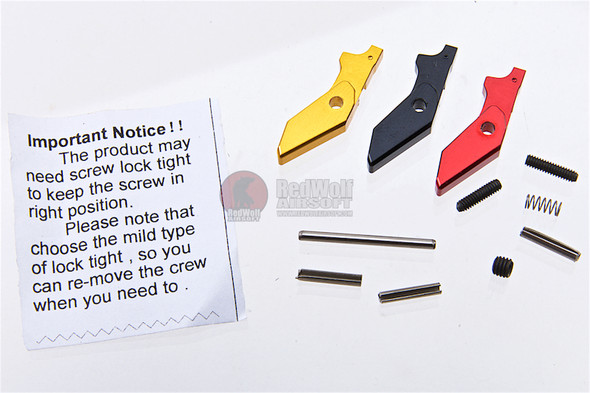 RWA Agency Arms Trigger for Tokyo Marui Model 17 / Umarex Glock 17 - Gold