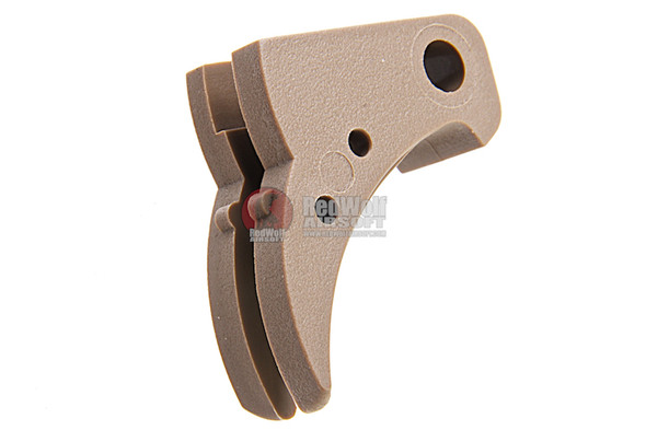 Guarder Ridged Trigger for Tokyo Marui / KJ / WE G Series GBB Pistol (Except G18C) - Tan