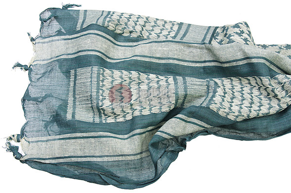SilverBack Cotton Arab Shemagh Scarf XXL (Foliage green & Tan)