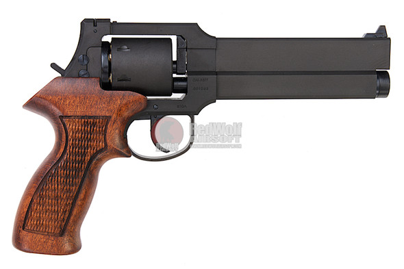Marushin Mateba Revolver 6mm X-Cartridge Series Black HW Wood Grip Version