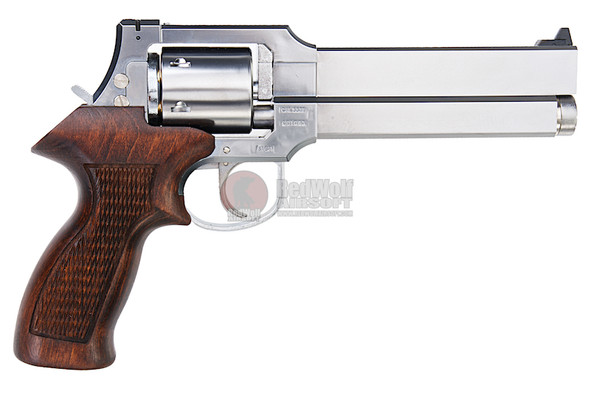 Marushin Mateba Revolver 6mm X-Cartridge Series Silver Wood Grip Version