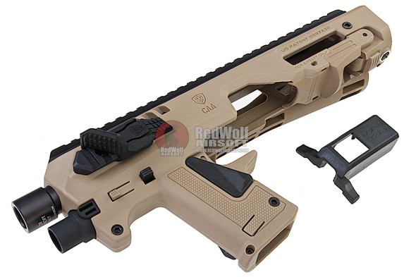 CAA Airsoft Division MICRO RONI G5 Pistol - Carbine Conversion for Glock Series - DE