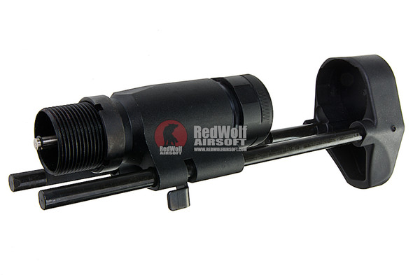 Blackcat Airsoft Retractable Stock for M4 GBB Series - Black
