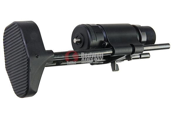 Blackcat Airsoft Retractable Stock for M4 GBB Series - Black